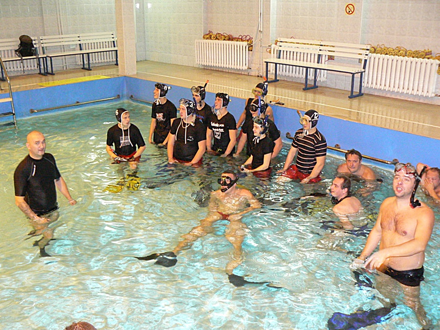 Hokej pod wodą Sparing Walenie Siemianowice Śląskie 2012